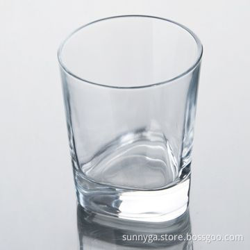 Drinking Glass with Triangle Bottom and Capacity of 240mL, Any Decal Logos are Available